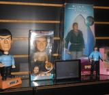 STAR TREK, SPOCK, JAMES T. KIRK, ENTERPRISE, TARJETA HOLOGRAFICA, FIGURAS ORIGINALES, VARIOS TAMAÑOS