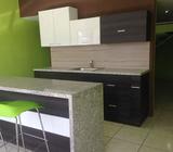 COCINA EN COMBINACION CON MELAMINA 5/8 DE GROSOR Y MDF BLANCO ULTRABRILLANTE