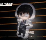 TOKIO GHOUL, KEN KANEKI, COJIN, ALMOHADA, PELUCHE, ORIGINAL, 15 PULGADAS, DE COLECCION!!!