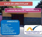 VENDO CASA EN AMATITLAN A POCOS METROS DE SANTA TERESITA