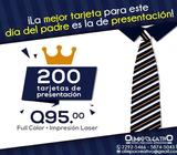 ¡La mejor tarjeta para este día del Padre es la de presentación! 200 tarjetas de presentación por Q9