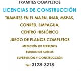 JUEGO DE PLANOS, FIRMADOS, SELLADOS, TIMBRADOS, URGENTES, TRAMITES DE LICENCIAS DE CONSTRUCCIÓN