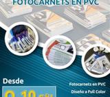 Fotocarnets en Material Plastico PVC Diseño Impreso en Full Color