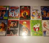 Vendo o cambio peliculas en DVD originales, karate kid, los cazafantasmas 2, mini espias, spirit. ne