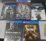 Vendo O Cambio Juegos de Ps4