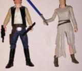 Par de figuras coleccionables de Star Wars. Fotos reales